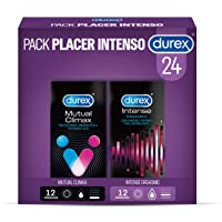 Durex Pack Placer Intenso - Durex Preservativos Mutual Climax + Durex Preservativos Intense - 24 Condones